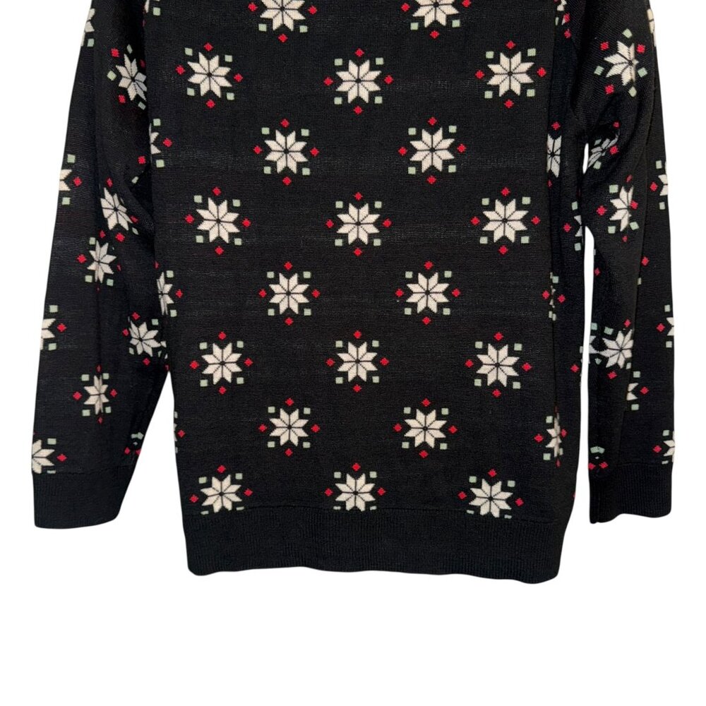 READ Rare Disney Villains Naughty List Sweater Womens XL Christmas Holiday Black - Picture 8 of 10